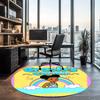 Gracie's Corner Printed Round Rug Carpet Chair Rug Area Rug Entryway Doormats,for Office Chair Living Room Bedroom Kitchen Room.