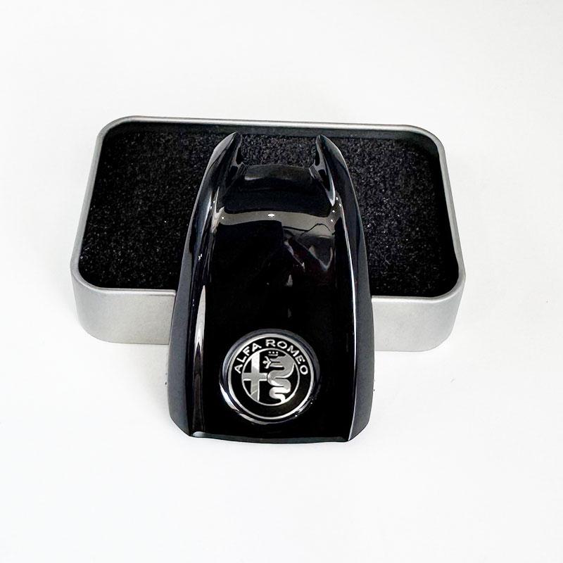 TZJHB1 Car Key Cover Replacement Key Case for Alfa Romeo Giulia Stelvio Tonale Carbon Fiber Style