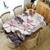 Embossed Flower Tablecloth Creative Colorful Wallflower Pattern Washable Thicken Rectangular Table Cloth For Wedding