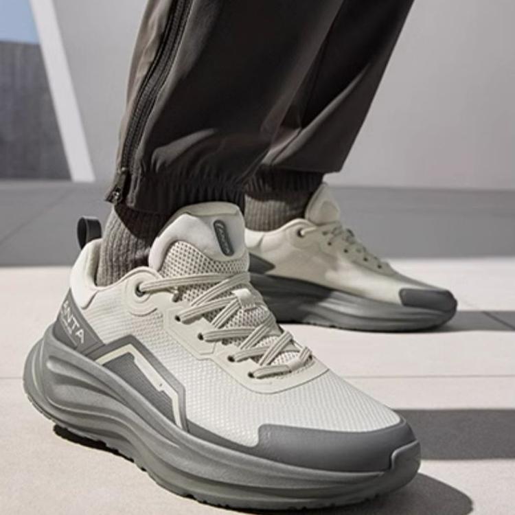 Anta Удобные Универсальные Амортизирующие Нескользящие Прочные Низкие Кроссовки для Тренировок Мужские кроссовки Серые 112517719-2