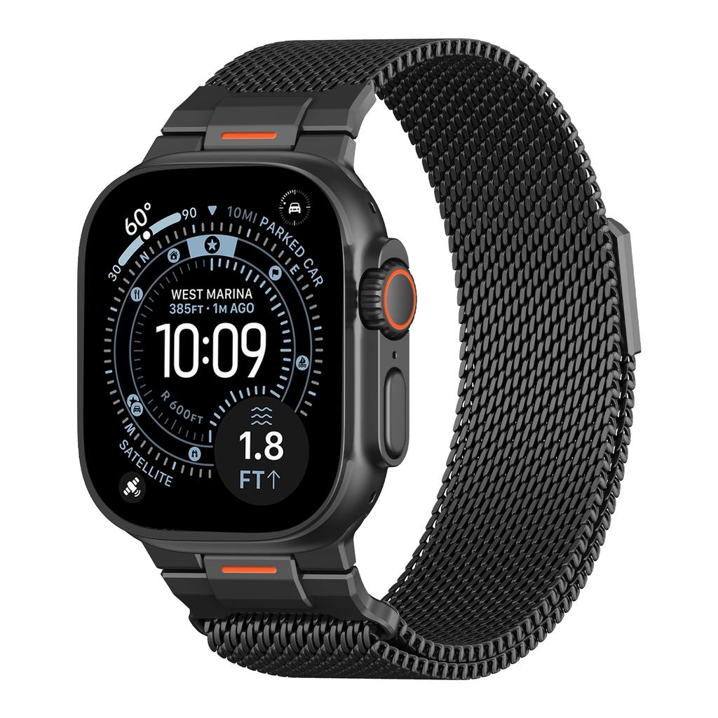 Для Apple Watch Ultra2 3 Ремешок 49 мм 46 мм 44 мм 41 мм 45 мм 42 мм 40 мм Миланская петля Браслет iWatch Серия 11 10 9 8 7 se Металлический ремешок