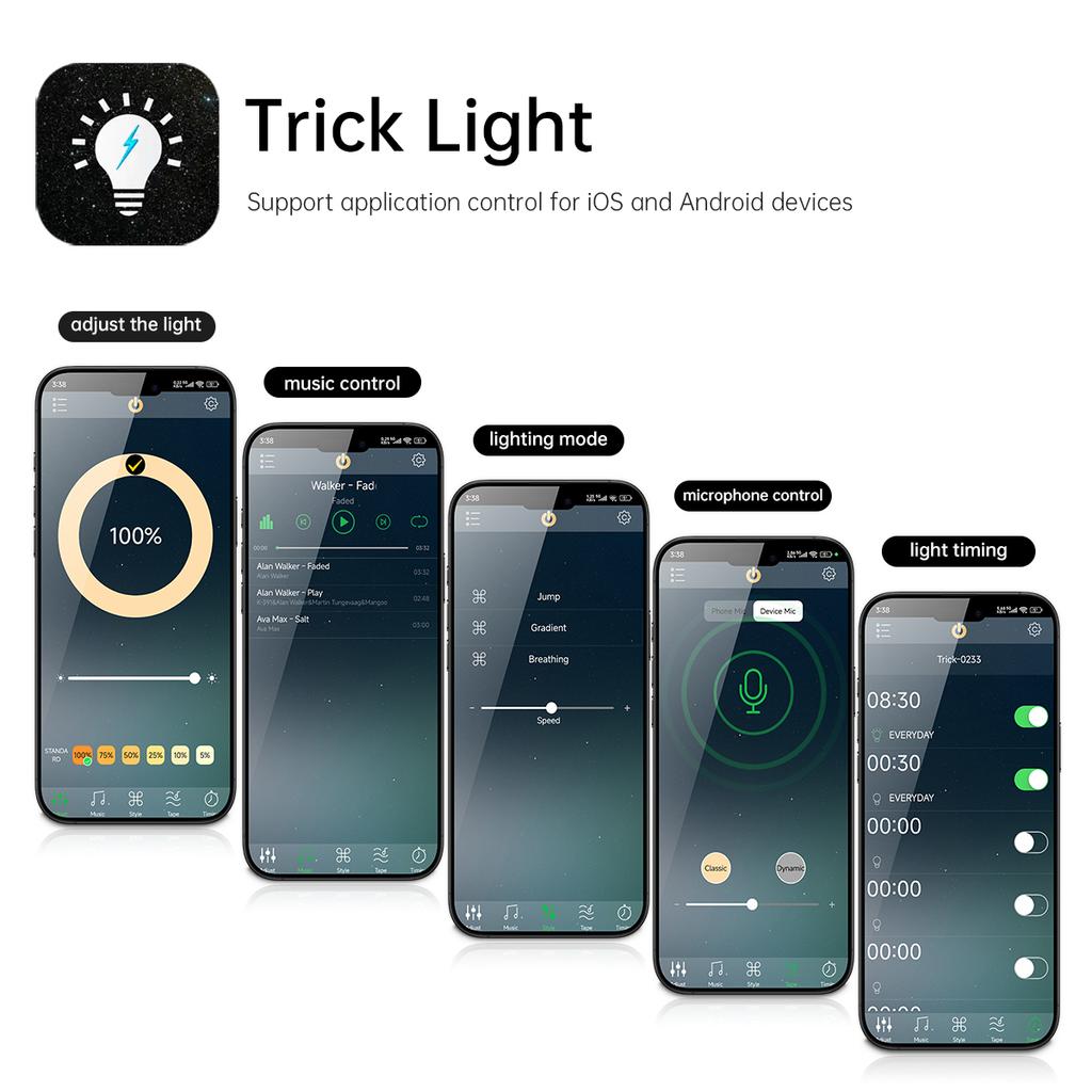 Wireless Bluetooth Remote Control Under Cabinet LED Unit Lights Bar 12V Dimmable Aluminium Tube For Kitchen Counter Closet Lamp