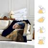 artist J-Johannes Vermeer-r Throw Warm Soft Flannel Blanket, Multi-use for Sofa Bed Camping Travel Nap