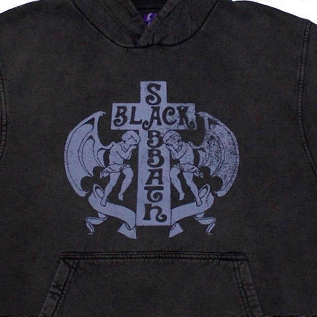 Black Sabbath Унисекс для взрослых Angels Stone Wash пуловер с капюшоном