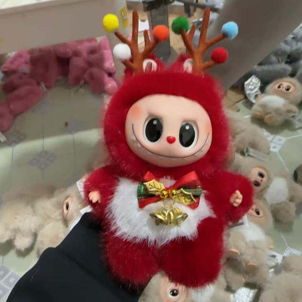 Рождественский лось с тем же виниловым лицом, брелок-подвеска, рождественская плюшевая кукла
