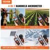 VEVOR Split Handheld Anemometer, 14 degrees F-140 degrees F, Digital Wind Speed CFM Meter Gauge with LED Backlight Screen