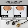 BANDEL Healthcare Necklace Earth Octagon Limited Edition Magnetic Necklace (52cm, All Black)