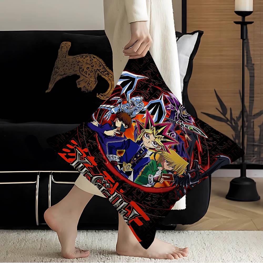 Amine Yu Gi Oh Retro Pillow Cushion Cover Pillowcase Living Room Sofa Home Decor Customized