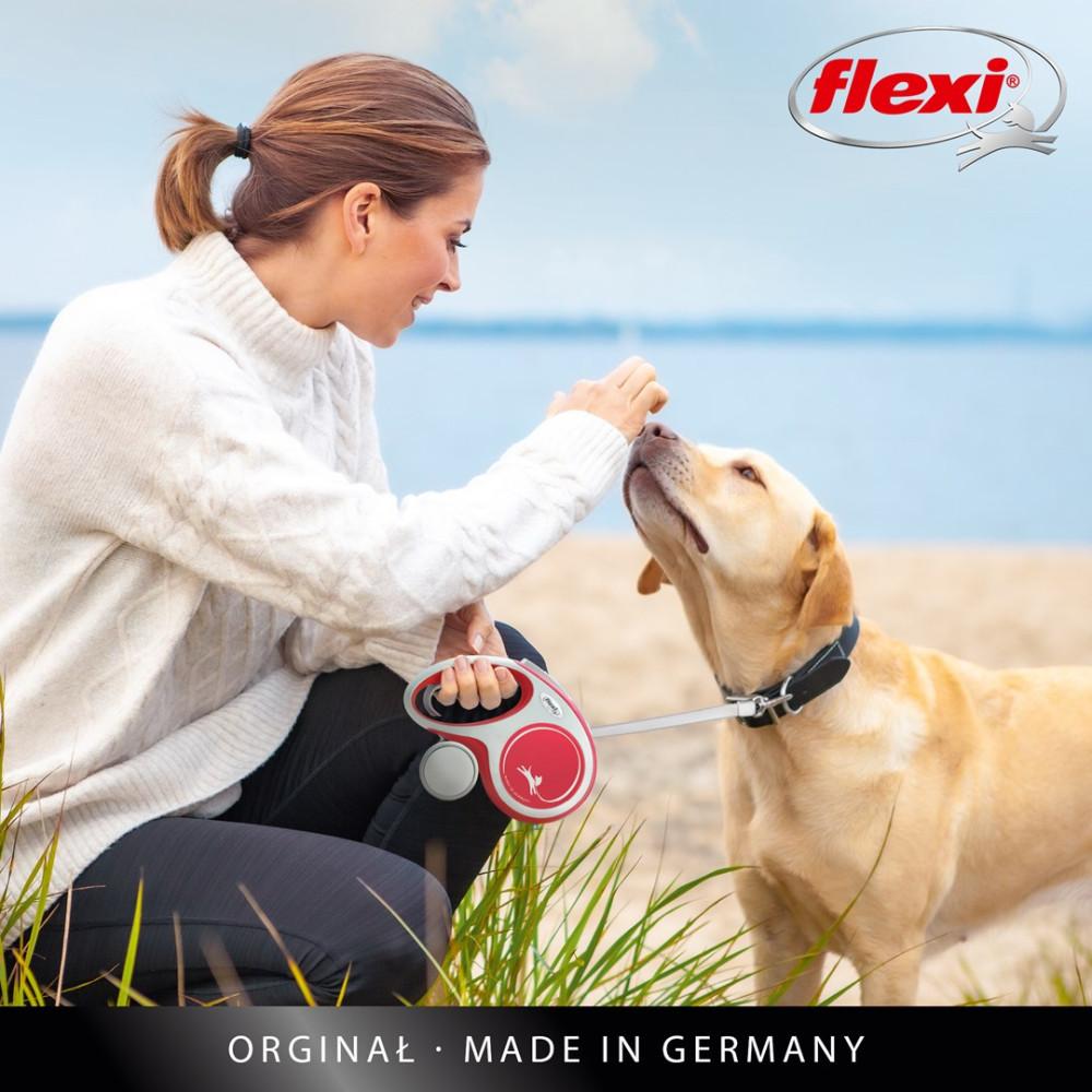 FLEXI New Comfort automatic dog leash L 8 m, black