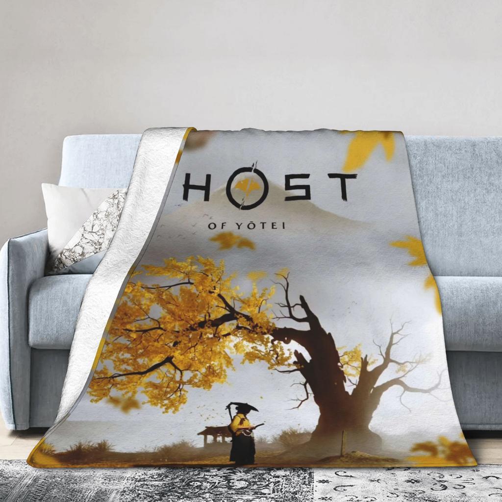 Теплые ОдеялаДетские Взрослые Декоративные Призрак Йотей 2025 Игровое Плед Фланелевое Покрывало Для Домашнего Декора Узор Чехол На Диван