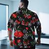 Men's Long Sleeve 3D Digital Print Christmas Shirts Casual Tops for Autumn and Winter