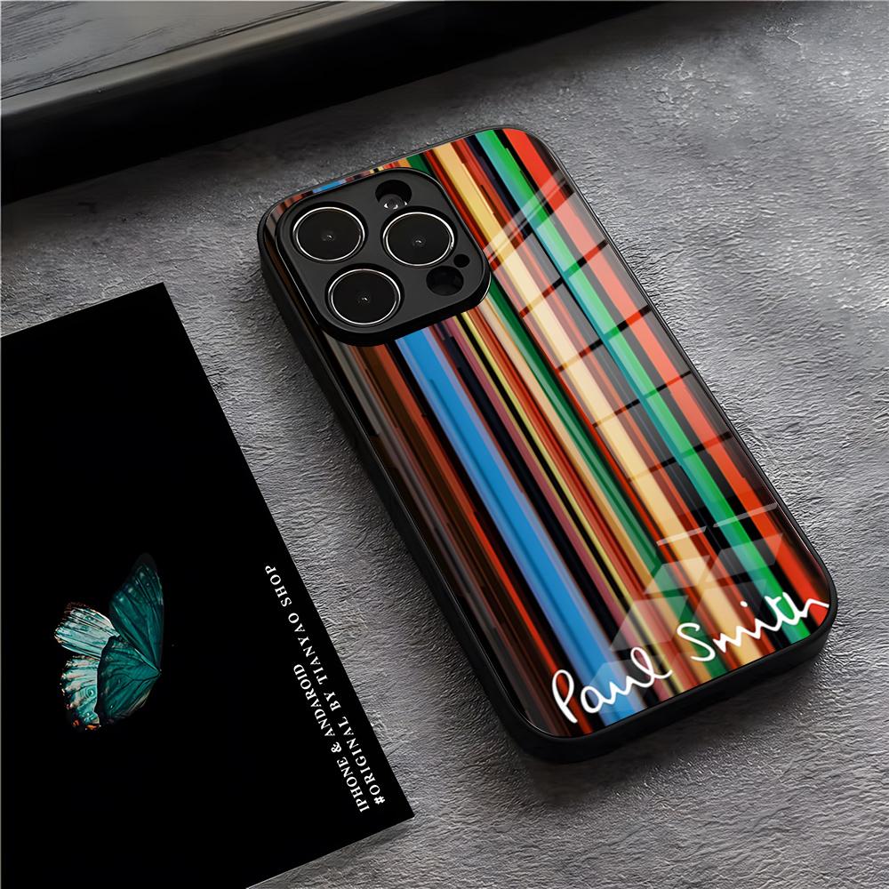 Модный Чехол для Телефона S-Smith Paul Art Для IPhone 17 Pro Max 15 Pro 16 14 Plus 12 13 Mini 11 Pro Ударопрочная Стеклянная Крышка