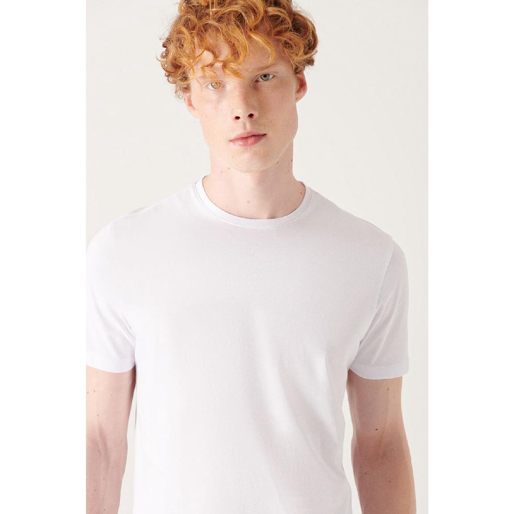 Мужская черная дышащая футболка с круглым вырезом стандартного кроя из 100% хлопка E001000