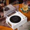 Портативный CD-плеер Bluetooth-колонка Ретро Проигрыватель виниловых пластинок Динамик Поддержка CD BT USB 3,5 мм AUX Настольный CD-плеер для телефона Настольного ПК