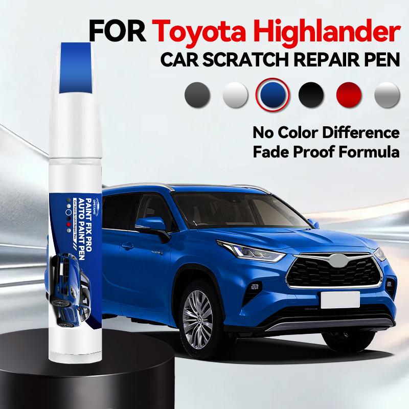 For Toyota Highlander Car Paint Repair Pen Touch Up Scratch Remover DIY Auto Accessories White 089 Red 3T0 Black 209 Grey 1G3