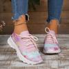 Fashion Women's Shoes On Sale New Lace Up Women's Vulcanize Shoes Autumn Breathable Mesh Mixed Colors Casual Comfortable Sports Shoes