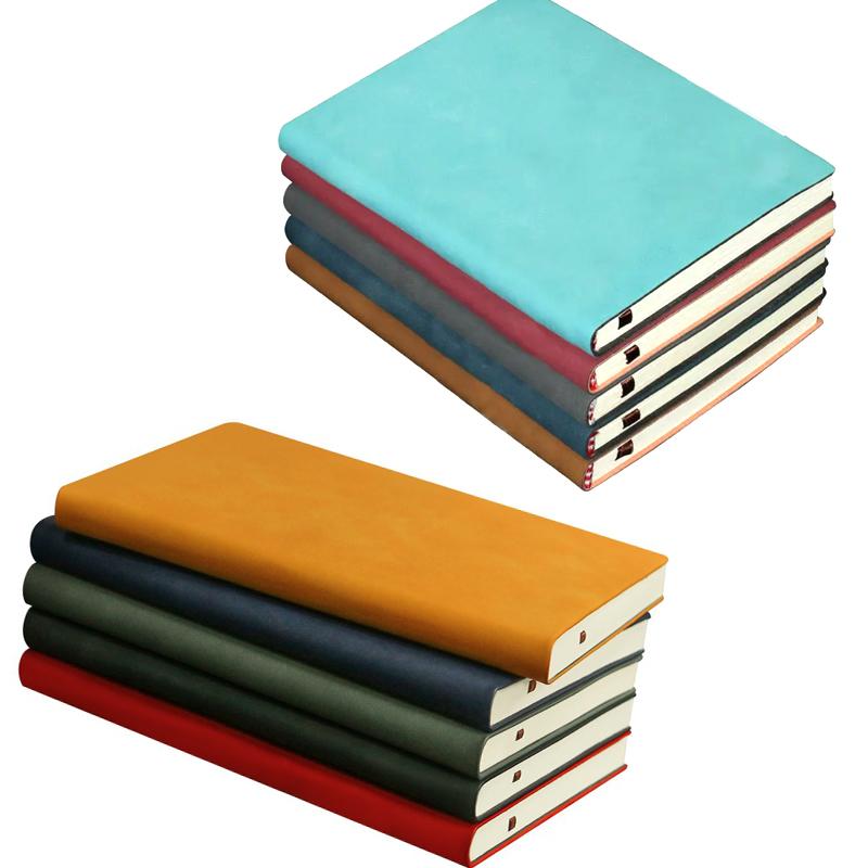 Утолщенный блокнот A6 для деловых заметок из овчины, 160 страниц, с подкладкой