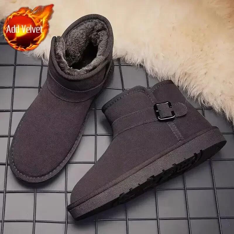 Мужские зимние ботинки, удобная мужская обувь, зимняя теплая мода, размер 44, повседневная, низкая цена, классика, нескользящая, Y2k предложения, ретро, новые, дешевые