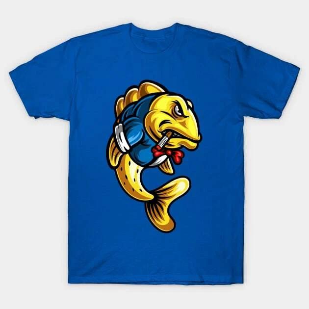 fish smoking Made in Australia T-Shirt