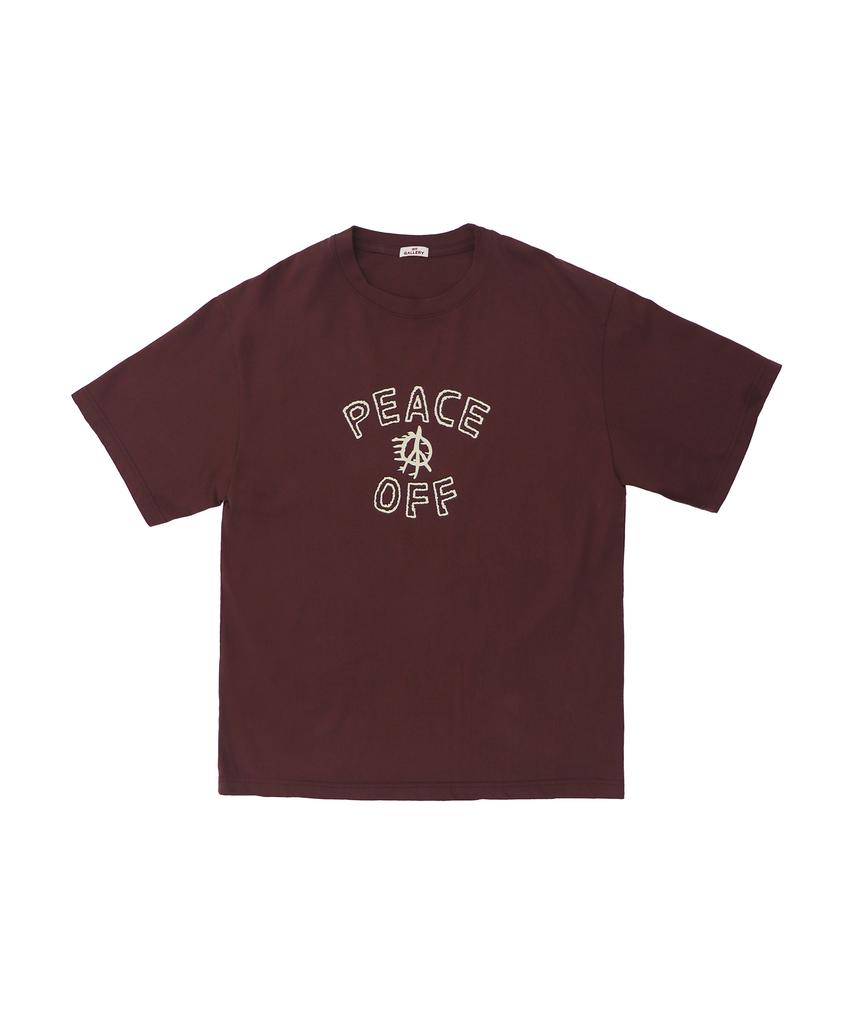 1011 GALLERY Peace Off T-Shirts - Brown