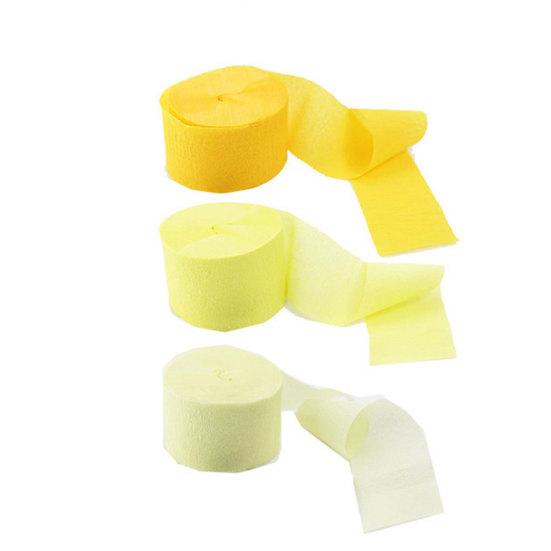 3 рулона устойчивой к разрыву мятой бумаги Soft Touch Практичные креповые ленты Декор для фона