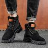 Autumn and Winter High Top Martin Boots Men's Fashion All-match Tooling Boots Travel Hiking Shoes