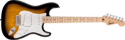 Squier от Fender Электрогитара Fender Squier Мягкий кейс Squier Maple White Sunburst в комплекте Sonic™ Stratocaster®, накладка на гриф, защитная накладка, 2 цвета