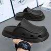 Мужские тапочки Мягкие и удобные Нескользящие Износостойкие Для дома и улицы Проветриваемая Толстая подошва Туфли мужские Унисекс Новые