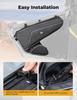 KEMIMOTO UTV Lower Door Bags 1680D Storage Bag with 70mm Knee Pads Compatible with Polaris RZR 200 2022-2025 with Stock Doors