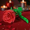 3D Printed Twisted Rose Ornaments Funny Rose Flower Figurines  Valentine's Day