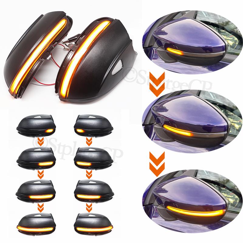 Светодиодный боковой указатель поворота с динамическим указателем поворота, индикатор зеркала заднего вида для VW Passat CC B7 Beetle Scirocco Jetta MK6 Euro PR