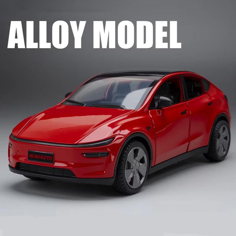 2026 Новый 1:Масштаб 32 Электромобили Tesla Литой Алюминиевый Модель Автомобиля Звук и Свет Подарок Мальчикам Коллекционные Игрушки с Инерционным Механизмом Детские Игрушки