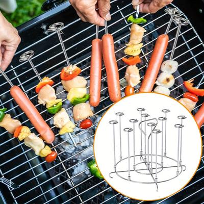 Подставка для вертела для фритюрницы Ninja Foodi 8QT 15, держатель для шампуров, шашлыков, курицы, морепродуктов, овощей, гриль из нержавеющей стали, подставка для гриля быстрого приготовления
