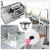 Upgrades Steel Kitchen Sink Drain with Deep Basket Strainer & Tailpiece Kitchen Sink Drain Assembly Simple Installation