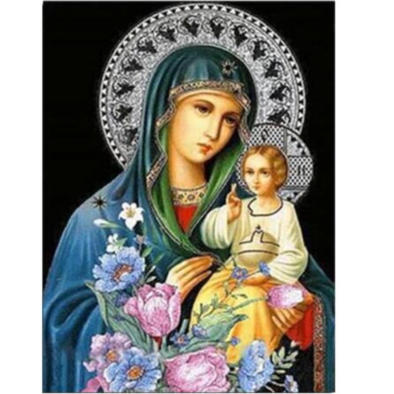 Full 5D DIY Diamond Painting Full Square/Round Drill “Religious Figure” Embroidery Kits Cross Stitch Gift Home Decor Gift