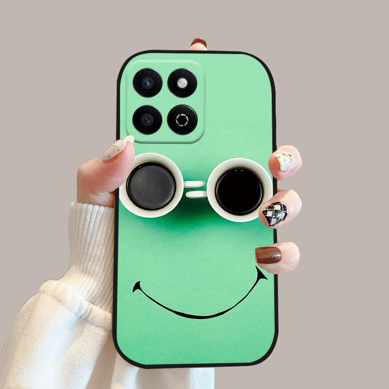 Мультяшный чехол-книжка для Honor 200 Smart Case X7c 4G Силиконовый мягкий ТПУ чехол для телефона для Honor Play 60 Plus 5G Защитный чехол Funda Cases