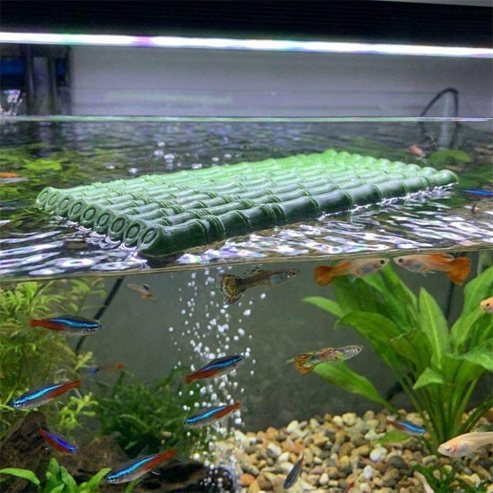 Artificial Bamboo Floating Bamboo Raft Ornament No Fading Bamboo Raft Figurine Home Decoration