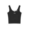 Приталенная повседневная трикотажная майка женская топы черная F51W429103F-BK