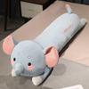 Lying down animal elephant husky throw pillow plush toy rabbit doll girl company soothing doll