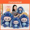 Stitch Labubu Плюшевая игрушка Кролик Подушка для девочек Подарок Мягкий Животное Декор