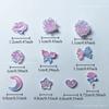 50pcs Mix Luminous Rose Flower Nail Art Charms Moon Star Heart Aurora Butterfly Nail Decorations Charms Y2K DIY Manicure Parts