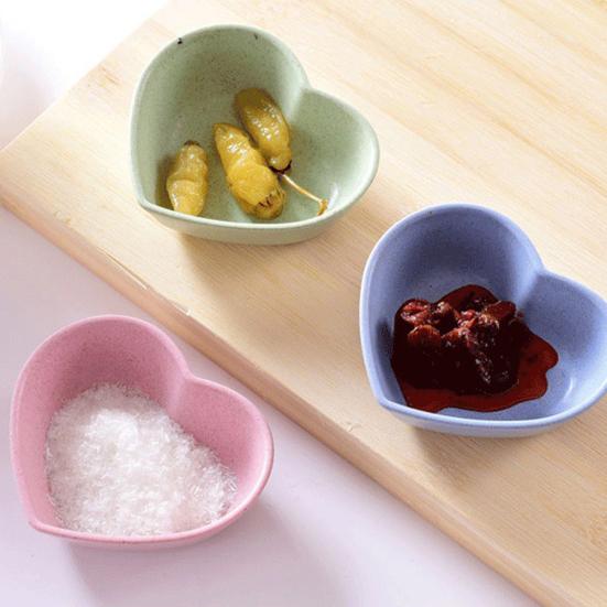 Блюдо для приправы с цветочным сердечком, круглая форма, уксусные блюдца, тарелка для закусок, посуда