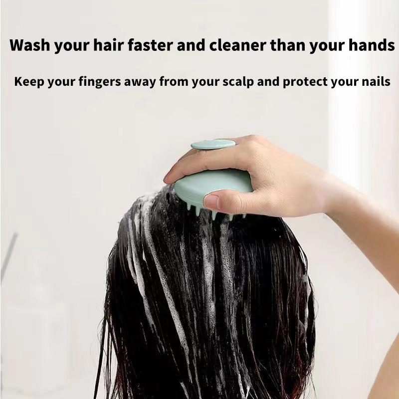 Силиконовая щетка для мытья волос Пшеничная солома Силиконовая щетка для мытья волос Головка щетка Scalp Stop Itch Scratching Comb Парикмахерский набор