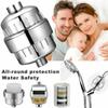Removal Bathroom Activated Carbon Hard Water Purification Softener 15 Stages Shower Head Filter