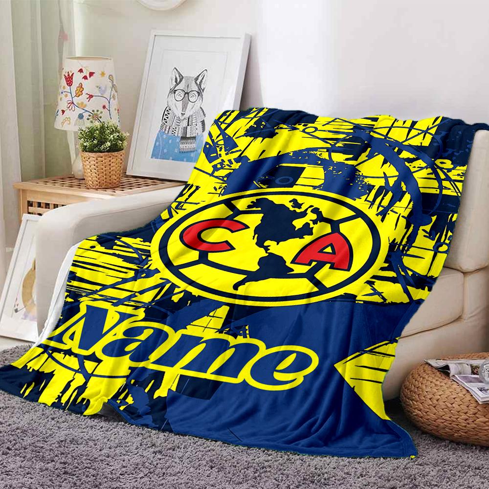 Custom Name Club America Eagles Party Blanket For Couch Bed Plush Cozy Fuzzy Blanket Super Soft Warm Blankets For Fall And Winter 0916227