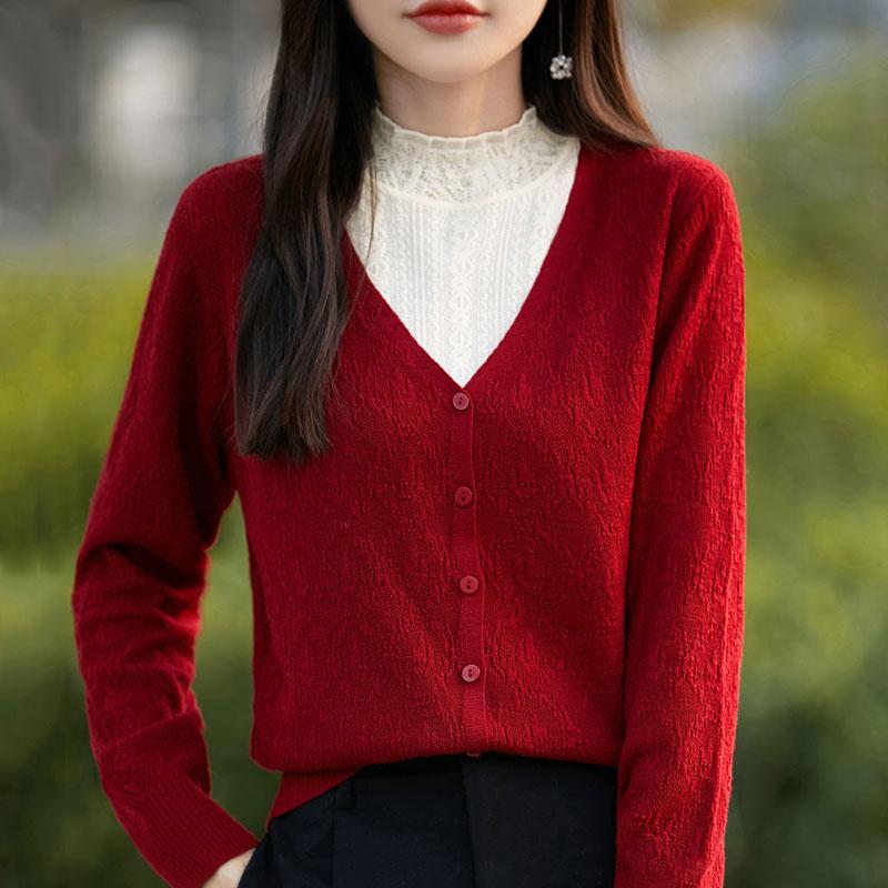 Женский кашемировый свитер Qinghe Cashmere 50% шерсть 50% шелк Женский осенне-зимний кашемировый пуловер Мягкий и теплый