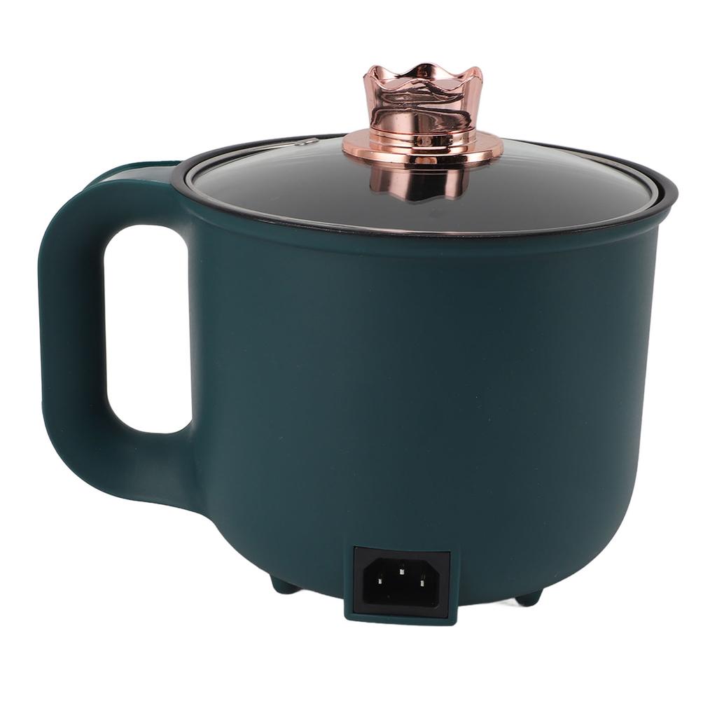 Электрическая кастрюля для приготовления пищи 1,8 л 600 Вт Портативная Легко моется Кастрюля для лапши Рамен для дома, офиса, вечеринки