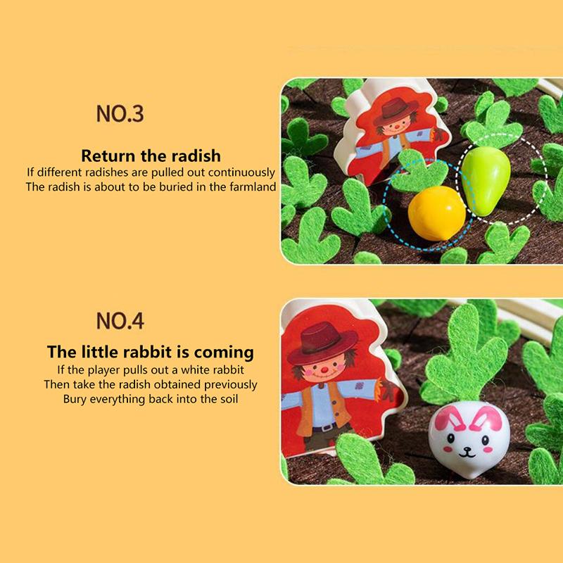 1 Set Cotton Montessori Radish Game Baby Plush Pull Out Carrot Interaction Toys Recognizing Educational Toys For Children Gift