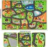 Kids Rug Playmat Rug Animal Car Rugs for Kids Toy Cars,Non Slip Zoo Road Map Kid Carpet for Playroom Bedroom Boys,Kid Play Mat