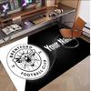 Personalized Crystal Velvet Carpet Brentford Football Pattern Non Slip Floor Rug